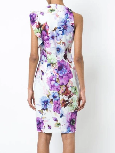 Shop Black Halo Floral Print Fitted Dress