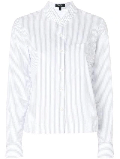 Shop Theory Pinstripe Shirt - White