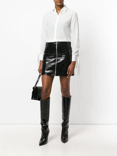 Shop Saint Laurent Buttoned Blouse In White