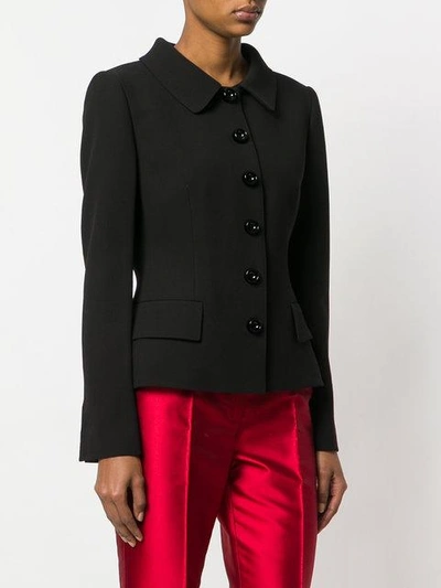 Shop Dolce & Gabbana Fitted Jacket In Black