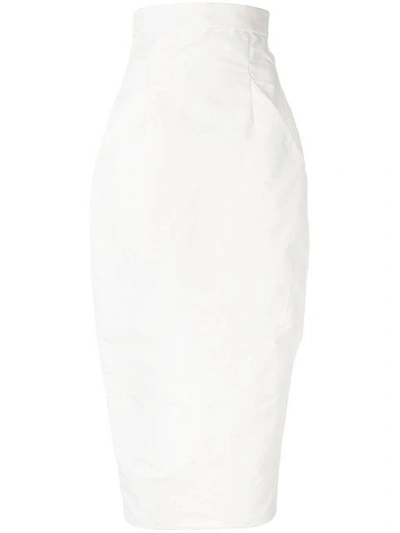 Shop Rick Owens Pencil Midi Skirt