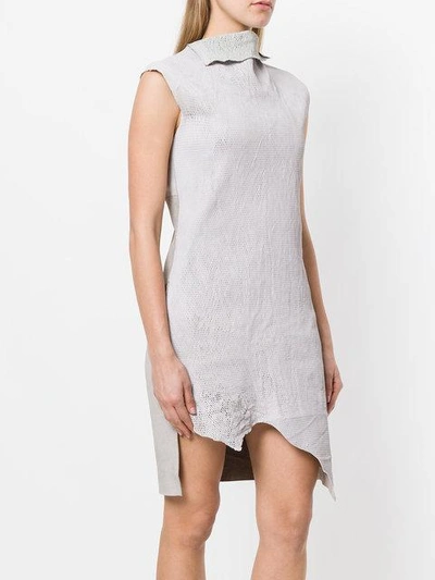 Shop Olsthoorn Vanderwilt Asymmetric Sleeveless Dress In Grey