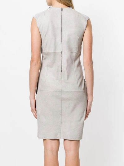 Shop Olsthoorn Vanderwilt Asymmetric Sleeveless Dress In Grey