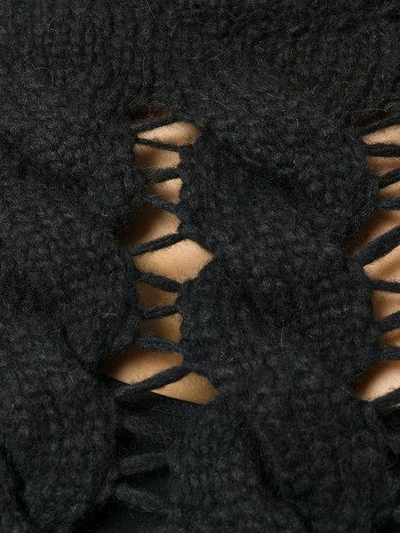 Shop Philosophy Di Lorenzo Serafini Chunky Knit Mesh Sweater