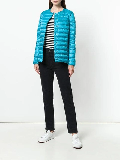 Shop Save The Duck Quilted Padded Jacket In Blue