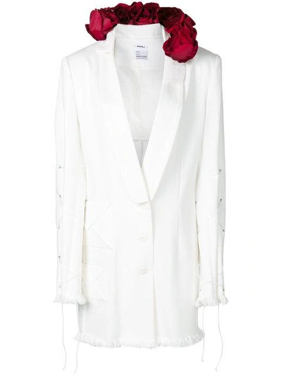 Shop Seen Users Tailored Fitted Blazer Dress - White