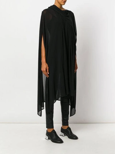 Shop Lost & Found Fluid Cape Top In Black