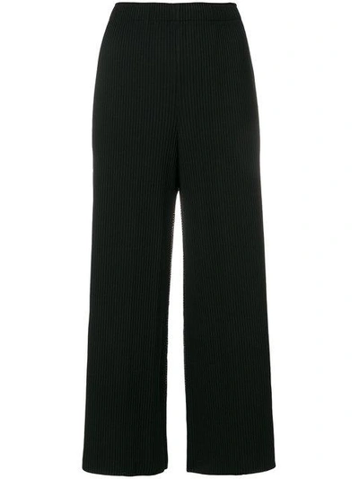 Shop Issey Miyake Pleated Cropped Trousers