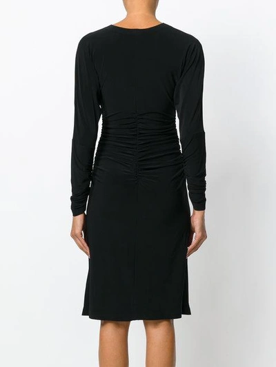 Shop Norma Kamali Fitted Dress - Black