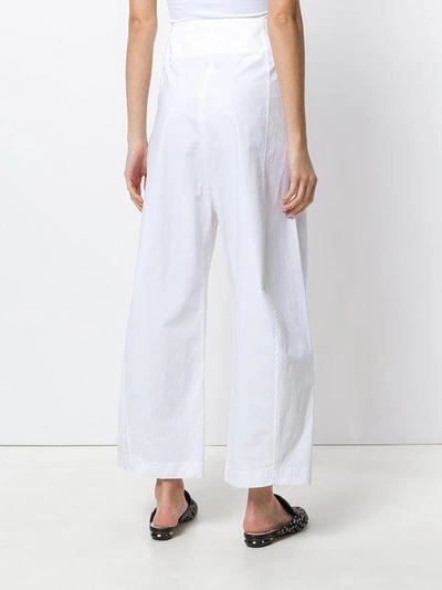 Shop Erika Cavallini High Waisted Culottes - White