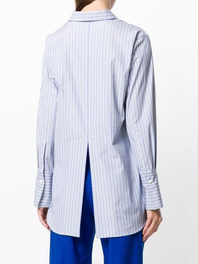 Shop Alberto Biani Striped Shirt In Blue