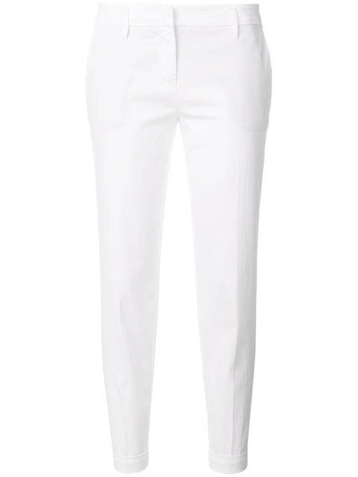 Shop Aspesi Skinny Cropped Jeans In White