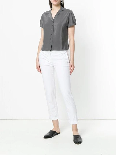 Aspesi Skinny Cropped Jeans In White
