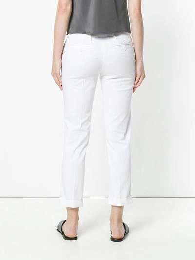 Shop Aspesi Skinny Cropped Jeans In White