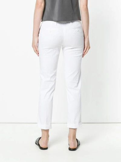 Aspesi Skinny Cropped Jeans In White