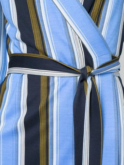 Shop Diane Von Furstenberg Dvf  Sussex Stripe Wrap Dress - Blue