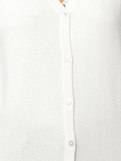 Shop N•peal V-neck Cardigan In White