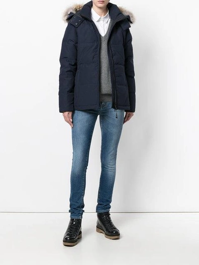 Shop Canada Goose Carson Parka Coat - Blue