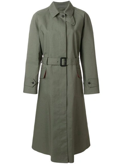 Shop Holland & Holland Classic Trench Coat - Green