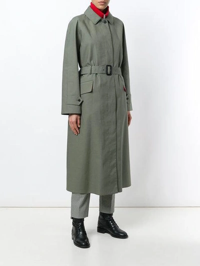 Shop Holland & Holland Classic Trench Coat - Green