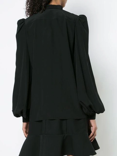Shop Givenchy Pussybow Blouse - Black