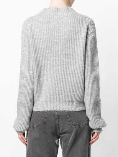 Shop Anine Bing Emilie Funnel Neck Sweater - Grey
