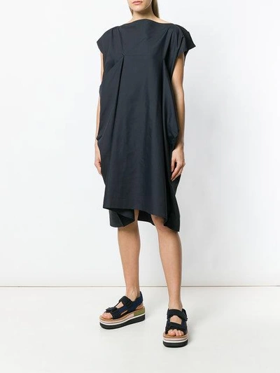 Shop Issey Miyake Asymmetric Dress