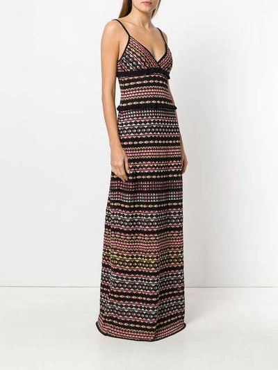 Shop M Missoni Striped Maxi Dress In Multicolour