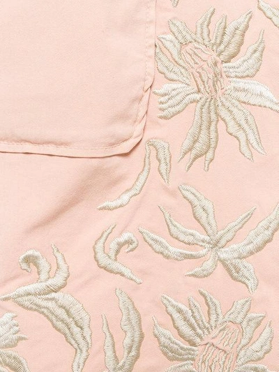 Shop Bazar Deluxe Embroidered Coat - Pink