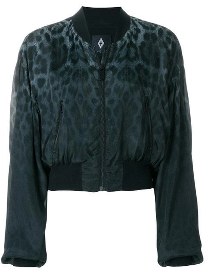 Shop Marcelo Burlon County Of Milan Printed Bomber Jacket - Black