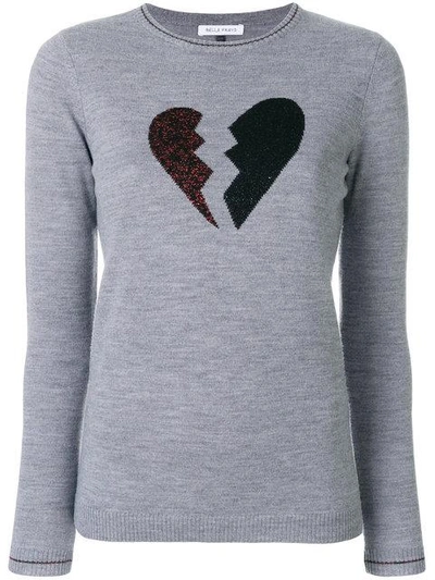 Shop Bella Freud Heart Breaker Sweater - Grey