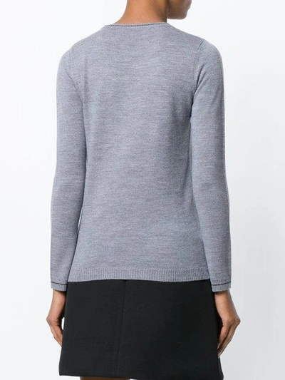 Shop Bella Freud Heart Breaker Sweater - Grey