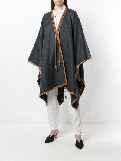 Shop Loewe Blanket Cape Coat