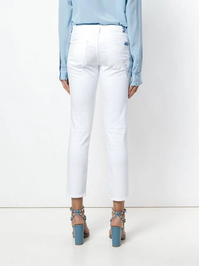Shop 7 For All Mankind Skinny Trousers - White