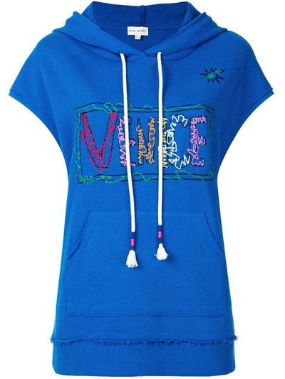 Shop Mira Mikati Venice Hoodie In Blue