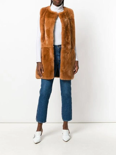 MARNI RABBIT FUR GILET GLMNE02HU1P020112366048