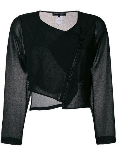 Shop Maria Calderara Cropped Jacket - Black