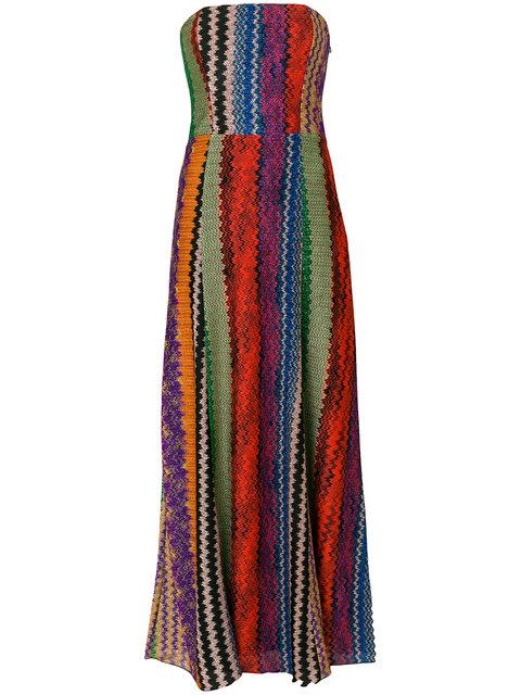 missoni strapless dress