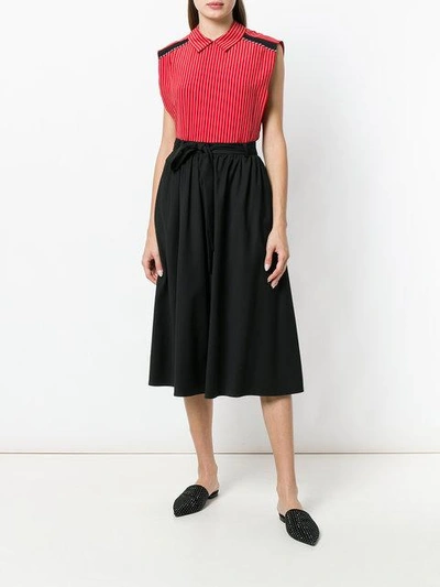 Shop Marcha Valerie Midi Skirt - Black