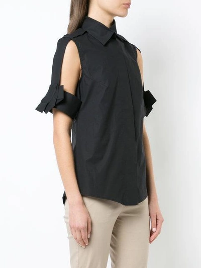 Shop Balossa Emira Cutout Sleeve Shirt