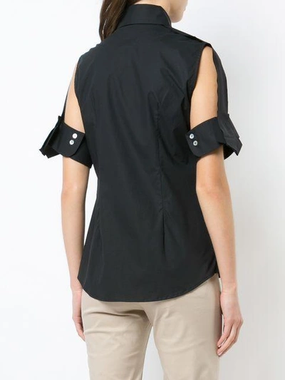Shop Balossa Emira Cutout Sleeve Shirt