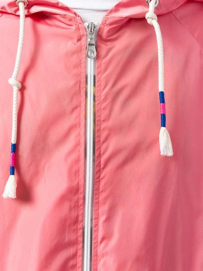 Shop Mira Mikati Mid-length Drawstring Rain Coat - Pink