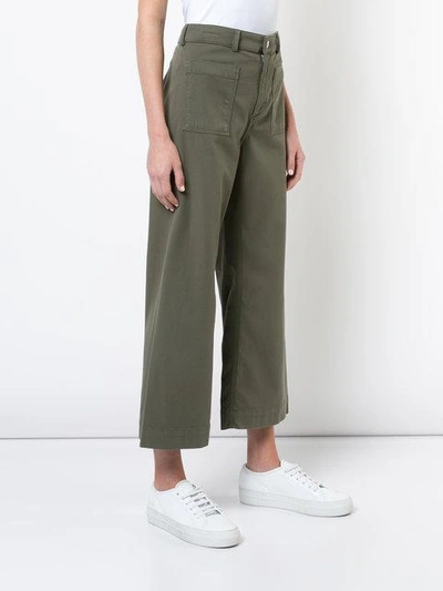 cropped flared trousers