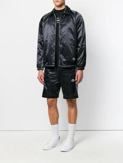 Shop Adidas Originals By Alexander Wang Classic Coach Jacket In Black