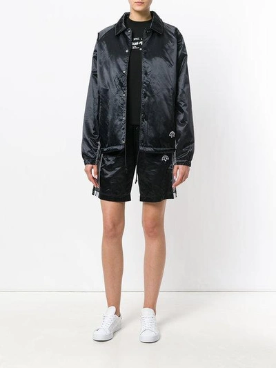 Shop Adidas Originals By Alexander Wang Classic Coach Jacket In Black