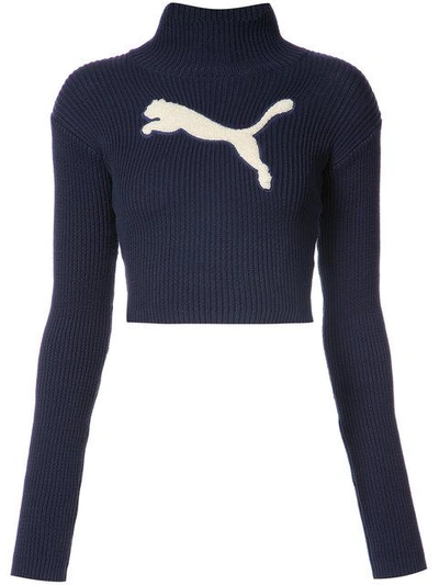 Fenty X Puma Fenty Puma By Rihanna Turtleneck Sweater In Evening Blue |  ModeSens