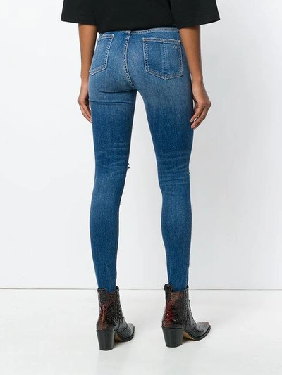 Shop Rag & Bone Distressed Skinny Jeans - Blue