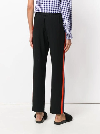 Shop Kenzo Side Stripe Track Pants In Black