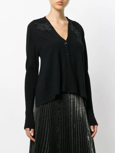 Shop I'm Isola Marras Appliqué Cardigan - Black