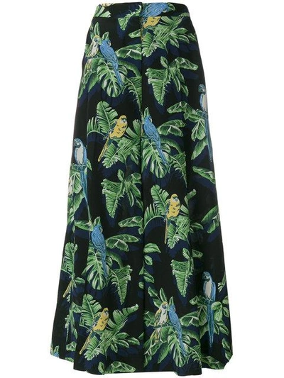 Shop Stella Mccartney Tropical Print Wide-leg Trousers In Multicolour